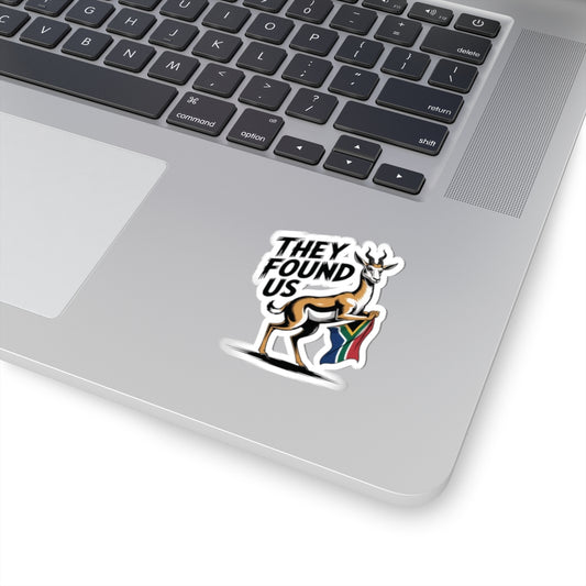 “They Found Us” Springbok Sticker